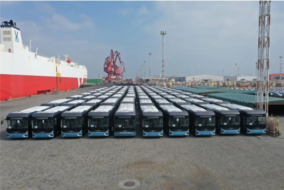King Long Secured 305 Units Order，First 105 Units Embarked on Journey to Kuwait