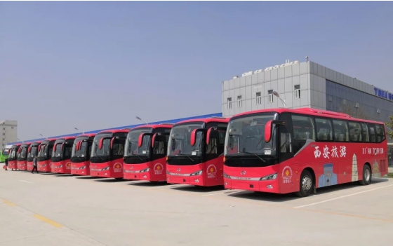 23 Units King Long Buses Serve at 2021 Xi’an International Marathon