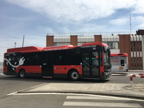 King Long Pure Electric City bus Hit into Spanish Market