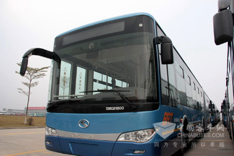 King Long 18m City Bus Serve BRT in Xiamen