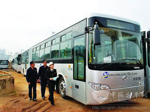 Kinglong CNG Buses Sail to Peru