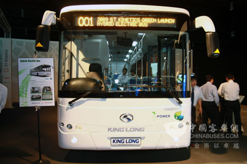 Kinglong Hybrid Bus Starts to Sell in Singapore