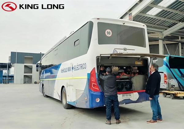 China's new energy bus in the 
